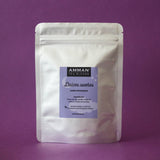 Doypack de infusión Dulces sueños de Amman Tea Blends de 50g con manzanilla, melisa y lavanda para un sueño reparador.