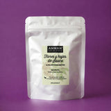 Envase doypack de Flores y Hojas de Sauco de Amman Tea Blends para aliviar síntomas de resfrío.